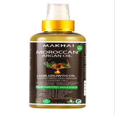 Moroccan Argan Hair Growth Oil (With Pure Organic Argan, Jojoba, Avocado,Olive, Amla,Aswagandha,Brahmi,Vitamin - E), 200ml