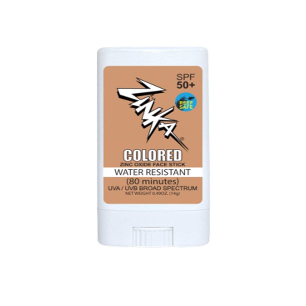 Zinka Sunscreen SPF 30 All Natural Vegan Mineral Light Beige Colored Face Stick