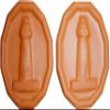 JBK Pottery Terracotta Granules Saver  Minimize Hardening & Clumping, Durable Clay Disc, Airtight Keeper for Freshness, Ideal for Baking & Storaging Dry Ingredients, Lighthouse Design (Pack of 2) view 1