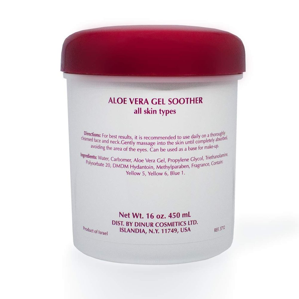 Dinur Cosmetics ALOE VERA GEL SOOTHER 16 oz. 450 ml.
