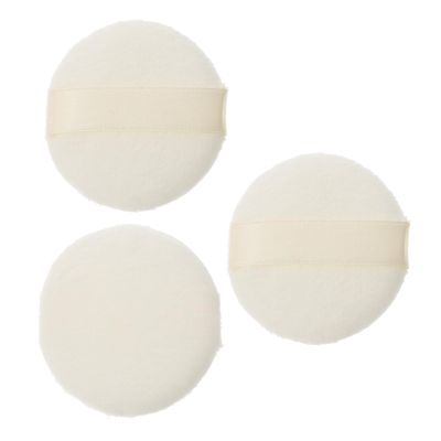 3 Pcs Cosmetic Powder Puff Ultra Soft Short Plush Fluffy Face Powder