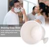 2 Colors Plastic Shaving Soap Bowl Foam Shaving Soap Cream Bowl with little handle Shaving Bowl for Men, Traditional Wet Shaving Factory Shaving Mug (White) view 3