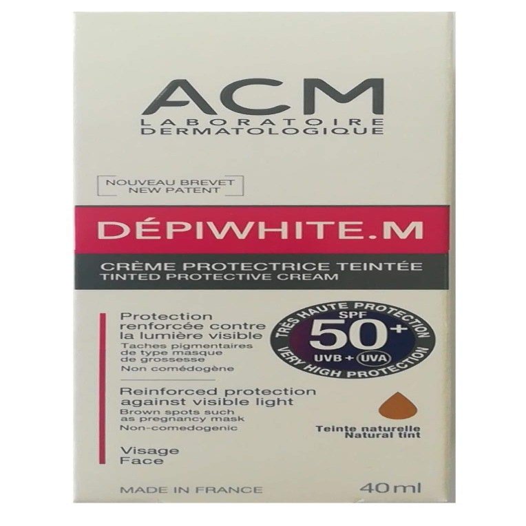 ACM Laboratoires DEPIWHITE M TINTED protective cream SPF 50+ 40ml. NATURAL TINT