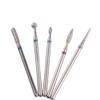 MZCMSL Russian Manicure Drill Bits, Cylinder/Ball/Flame/Needle Cuticle Bit,3/32 Shank Diamond Nail Drill Bit,5pcs view 3