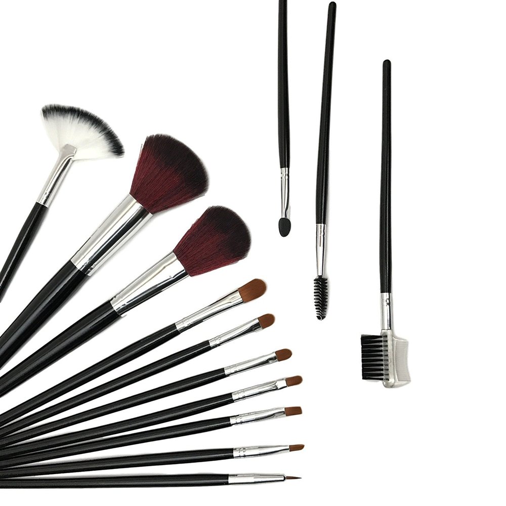 Premium Quality Full face Makeup Brushes Pro series (13 Piece Set With Travel Case)