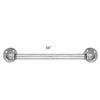 Galvanized Pipe ADA Compliant Grab bar Set of 3 Pipe Bathroom handrails - Industrial Pipe Handicap Pull bar/Handle for Commercial, Restaurant restrooms view 3
