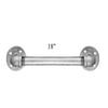 Galvanized Pipe ADA Compliant Grab bar Set of 3 Pipe Bathroom handrails - Industrial Pipe Handicap Pull bar/Handle for Commercial, Restaurant restrooms view 4