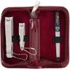 3 Swords Germany - brand quality 3 piece manicure pedicure grooming kit set for professional finger & toe nail care tool clipper fashion leather case in gift box, Made by 3 Swords (6233) view 1