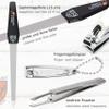 3 Swords Germany - Brand Quality Professional Toe Nail Nipper Set Stainless Steel INOX Wave Nipper, Head Cutter, Nail File Finger Clipper, Tweezers with case for ingrown Toe Nails by 3 Swords (202) view 4