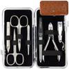 3 Swords Germany - brand quality 7 piece manicure pedicure grooming kit set for professional finger & toe nail care scissors clipper fashion leather case in gift box, Made by 3 Swords Germany (6301) view 1
