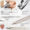 3 Swords Germany - brand quality 7 piece manicure pedicure grooming kit set for professional finger & toe nail care scissors clipper fashion leather case in gift box, Made by 3 Swords Germany (6301) view 4