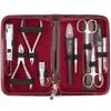 3 Swords Germany - brand quality 10 piece manicure pedicure grooming kit set for professional finger & toe nail care scissors clipper fashion leather case in gift box, Made by 3 Swords (6226) view 1