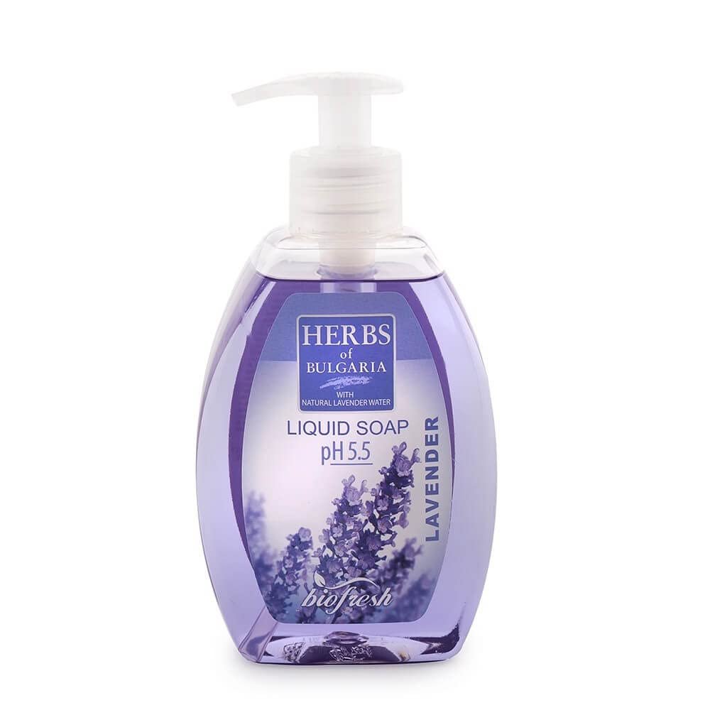 Biofresh Herbs of Bulgaria Lavender Liquid Soap pH 5.5 10 fl oz/300 ml
