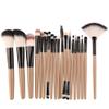 MIPPER 18pcs Makeup Brushes Set with Fan-shaped for Eye shadow Eyebrow Blush Eyeliner Eyelash (gold+black) view 1