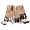 MIPPER 18pcs Makeup Brushes Set with Fan-shaped for Eye shadow Eyebrow Blush Eyeliner Eyelash (gold+black) view 3