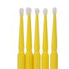 4 Colors Available 100PCS/Bag Disposable Micro Applicator Brushes, Women Disposable Eyelash Extension Brushes for Makeup brushes, Extension Mascara Brush Eyelash Glue Cleaning Stick, (2.5mm)(yellow) view 3