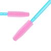 100 Pcs Silicone Mascara Wands Disposable Eyelash Brushes for Extensions Lash Applicators Makeup Tool Kit (Blue Handle/Pink Brush Head) view 4