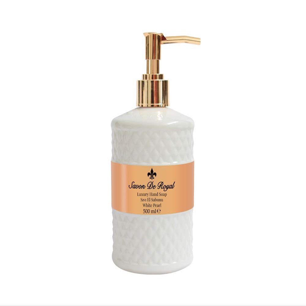 Savon De Royal Luxury Liquid Hand Soap, White Pearl - 500 ml each (Pack of 3)
