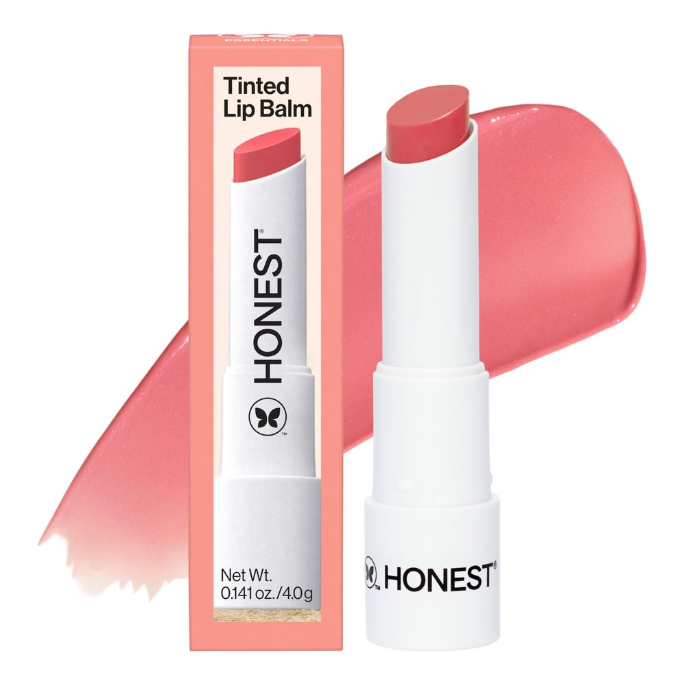 Honest Beauty Moisturizing Vegan Tinted Lip Balm | Antioxidant-rich Acai Extracts + Avocado Oil | Paraben Free + Cruelty Free | Summer Melon