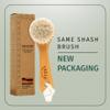 SHASH Since 1869 Hand Made in Germany - Sustainable Exfoliating Face Brush, Scrub Cleansing Brush, Exfoliates Skin to Help Reduce Flaking, Fine Lines, Supports Glowing Complexion (Soft Goat Bristle) view 3