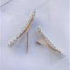 Set of 2 Gold and Silver Women Sweet Imitation Pearl Hairpin Hair Clips Hair Accessories Simple Fashion Alloy BB Hairgrip (A#) view 3