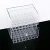 Acrylic Clear Lipstick Organizer Box with Compartments, Makeup Organizer and Storage Dustproof, Desktop Skin Care Products Finishing Storage Rack view 3