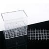 Acrylic Clear Lipstick Organizer Box with Compartments, Makeup Organizer and Storage Dustproof, Desktop Skin Care Products Finishing Storage Rack view 4