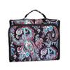 101 BEACH Hanging Toiletry Cosmetic Organizer Bag Roll up for Storage Travel Custom Embroidery Available (Black Paisley) view 2