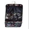 101 BEACH Hanging Toiletry Cosmetic Organizer Bag Roll up for Storage Travel Custom Embroidery Available (Black Paisley) view 3