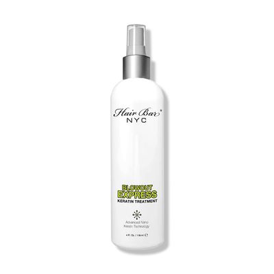 Hair Bar NYC Brazilian Blowout Express Keratin Treatment - Quick Keratin Spray, Anti Frizz, Smoothing, Long Lasting, Salon Product, 118ml /4 floz