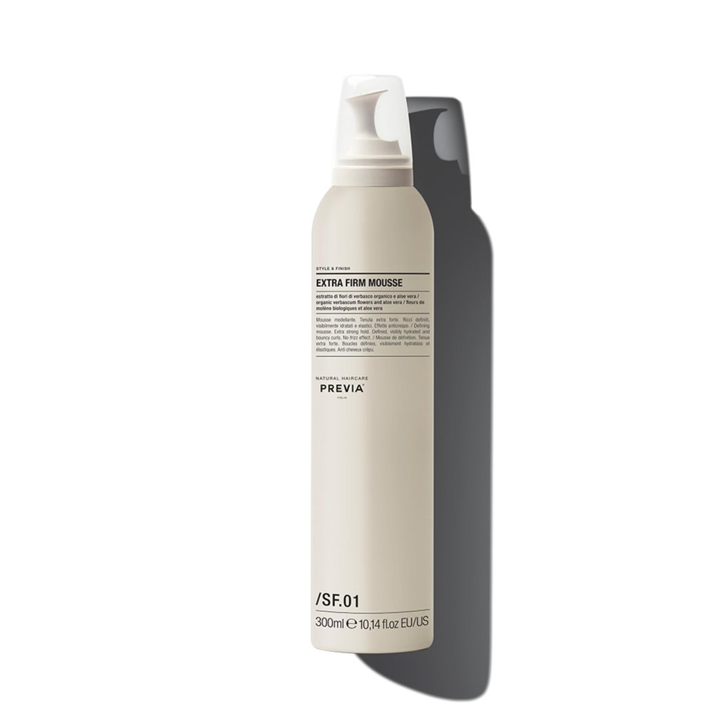 PREVIA Style And Finish Extra Firm Styling Mousse (10.14 fl oz) Volumizing Mousse for Fine Hair Thickening Frizz Control Heat Protection Natural Ingredients Petroleum Free