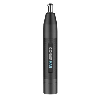 ConairMan Nose Hair Trimmer for Men, For Nose, Ear, and Eyebrows, Patent 360 Bevel Blade for No Pull, No Snag Trimming Experience, Cordless Lithium-Powered Trimmer with Drawstring Bag