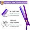 Purple Dragon 5.5 inch Hair Cutting Scissors Set with Razor, Leather Scissors Case, Barber Hair Cutting Shears Hair Thinning/Texturizing Shears for Professional Hairdresser or Home Use (Purple) view 3