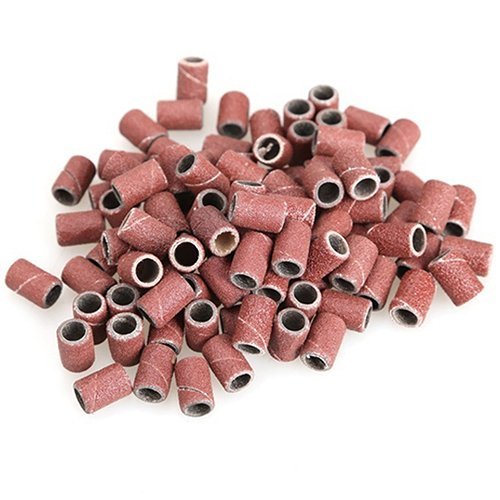 100pcs 180" Nail Art Sanding Bands File For UV Gel Acrylic Polish Remover For Electric Nail Machine Sand Circle Manicure Tools