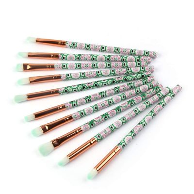 XZEN 10pcs Eye Makeup Brushes Marble Pattern Eye shadow Eyebrow Concealer Brushes Set
