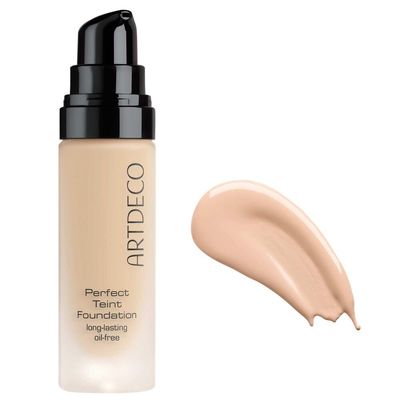 ARTDECO Perfect Teint Foundation - Gentle Ivory N08 - Lightweight Liquid Formula - Medium to Full Coverage - Without Mask-Like Effect - Conceals Imperfections - Vegan Makeup - Hyaluron - 0.67 Fl Oz