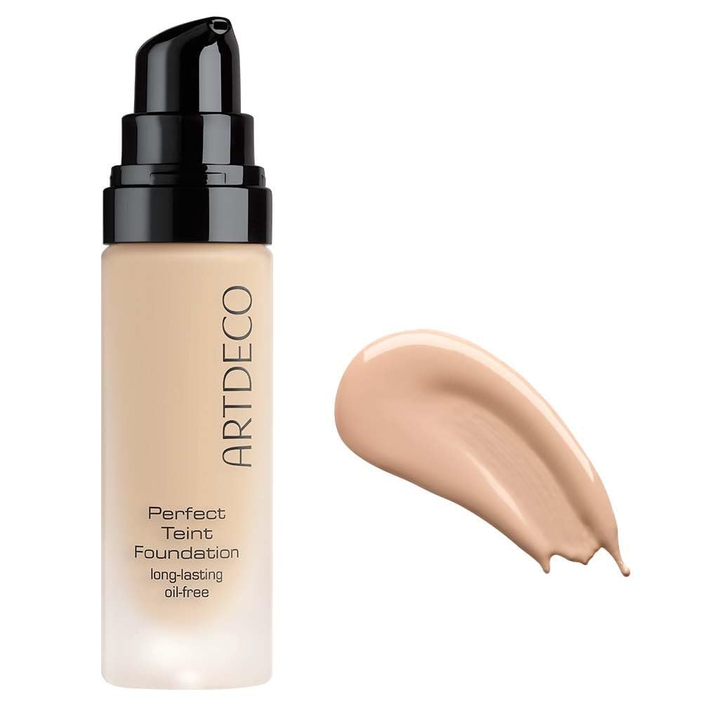 ARTDECO Perfect Teint Foundation - Light Bisque N16 - Lightweight Liquid Formula - Medium to Full Coverage - Without Mask-Like Effect - Conceals Imperfections - Vegan Makeup - Hyaluron - 0.67 Fl Oz
