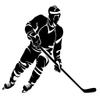 Hockey Player. tattoos tattooing temporary tattoos Cute Face stickers one sheet of A4 paper view 1