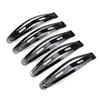 10pcs 6cm Black Snap Hair Clips Simple Oval Metal Barrettes for Girls view 3