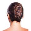 Hairmagic Haircombs. Small Diamante Charcoal Pearl Bronze, Black Combs view 4