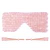 ideayard Rose Quartz Eye Mask, Cooling Eye Mask 100% All Natural Crystal Mask for Facial Puffy Eyes Reusable view 1
