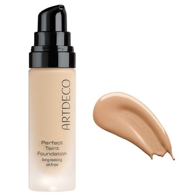 ARTDECO Perfect Teint Foundation - Golden Biscuit N52 - Lightweight Liquid Formula - Medium to Full Coverage - Without Mask-Like Effect - Conceals Imperfections - Vegan Makeup - Hyaluron - 0.67 Fl Oz
