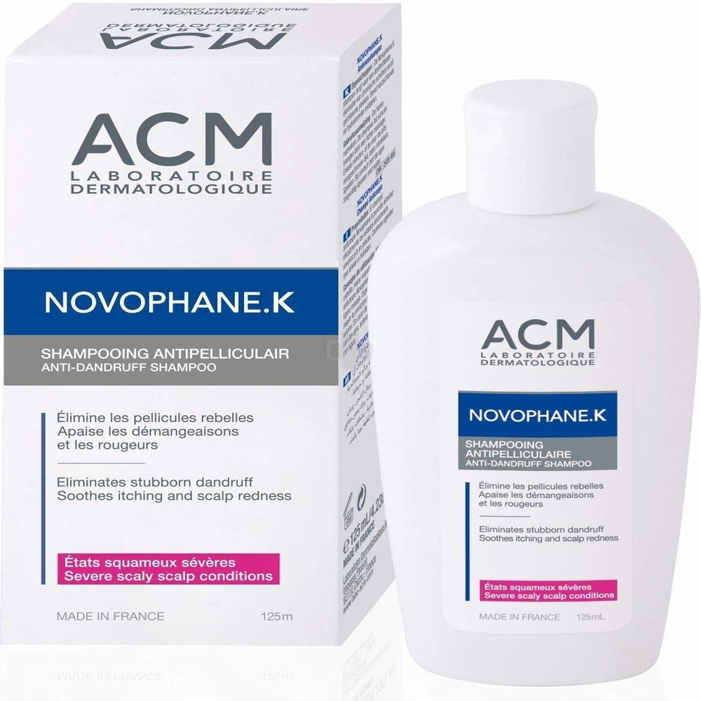 Acm laboratoire dermatologique novophane k anti dandruff treatment shampoo 125ml For Hairs