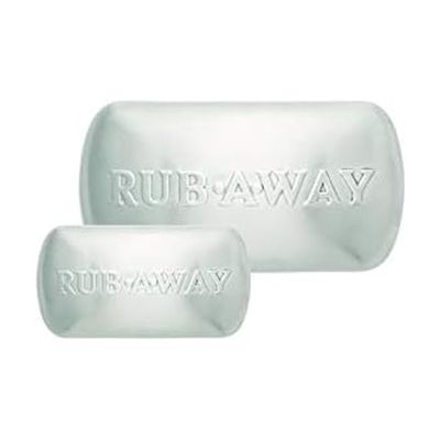 Amco Rub Away Bar, Stainless Steel Odor Absorber (2-Piece) - Dishwasher Safe Kitchen & Outdoor Essential for Garlic, Onion, Fishing, Hiking Odors - Natural Odor Remover (Mini & Standard Size)