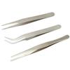 3 pcs Repair Precision Assembly Set Tool Stainless Steel Electronic Tweezers view 1