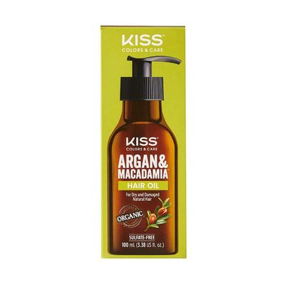 KISS Argan & Macademia Reparative Hair Oil Serum 100mL (3.38 US fl.oz.)
