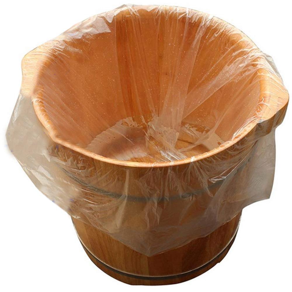 80Pcs Clear Spa Pedicure Disposable Liner Foot Bath Liners Bath Basin Bags for Hotel Beauty Spa and Home Use