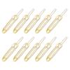 10pcs Hollow Hair Clips Cloud Metal Hairpins Geometric Hair Clips Vintage Hair Clamps for Daily Use (Golden) view 1