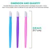 Alcoon 30 Pieces Rubber Nail Cuticle Pusher Tipped Plastic Handle Nail Art Tool Rubber Tipped Nail Cleaner (10 Pink, 10 Blue, 10 Purple) view 2