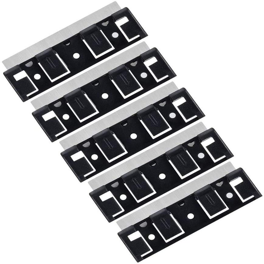 hygger Stainless Steel Replacement Magnetic Scraper Blades Razor for HG-815 Cleaner 5-Pack (Small)